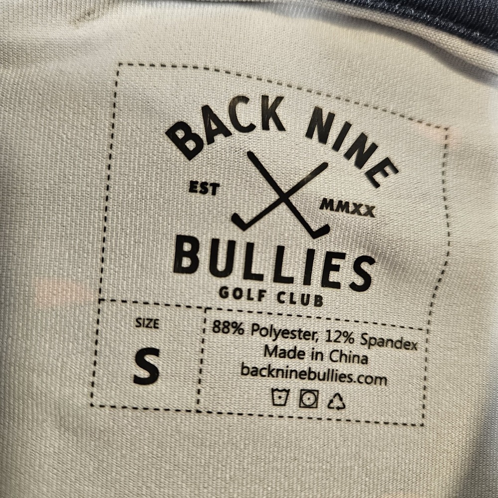 NWT Back Nine Bullies Mens Golf Club Polo Shirt Size Small Putting Green - Picture 3 of 6